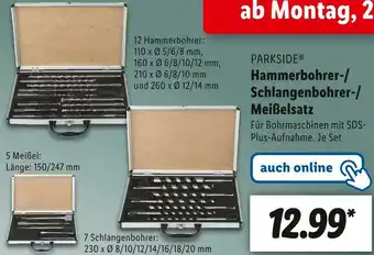 Lidl Parkside hammerbohrer-/ schlangenbohrer-/ meißelsatz Angebot