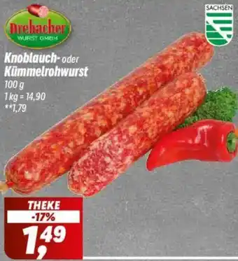 Simmel Drebacher Knoblauch-oder Kümmelrohwurst Angebot