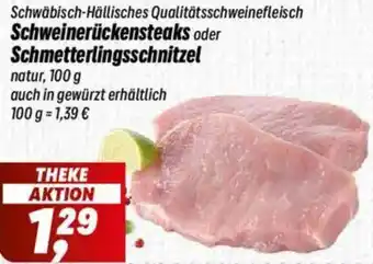 Simmel Schweinerückensteaks oder Schmetterlingsschnitzel Angebot