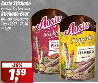 Simmel Aoste Stickado oder Stickado-Brot Angebot