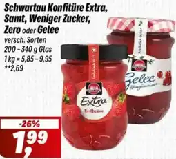 Simmel Schwartau Konfitüre Extra, Samt, Weniger Zucker, Zero oder Gelee Angebot