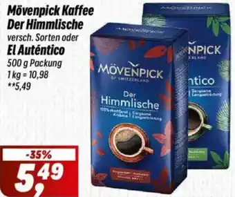 Simmel Mövenpick Kaffee Der Himmlische oder El Auténtico Angebot