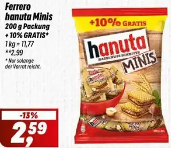 Simmel Ferrero hanuta Minis Angebot