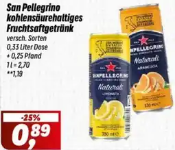 Simmel San Pellegrino kohlensäurehaltiges Fruchtsaftgetränk Angebot