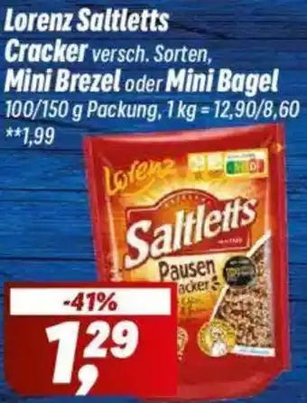 Simmel Lorenz Saltletts Cracker, Mini Brezel oder Mini Bagel Angebot