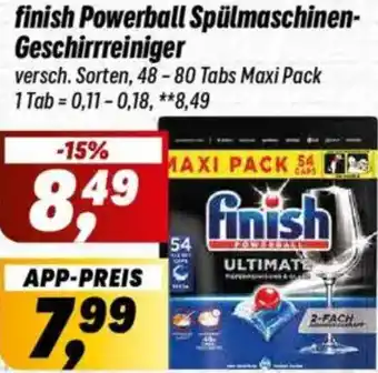 Simmel finish Powerball Spülmaschinen Geschirrreiniger Angebot