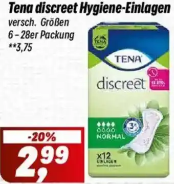 Simmel Tena discreet Hygiene-Einlagen Angebot