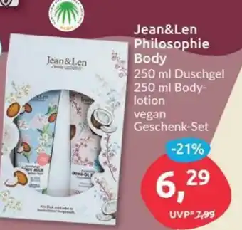 Budni Jean & Len Philosophie Body 250ml Angebot