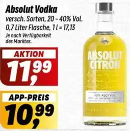 Simmel Absolut Vodka Angebot