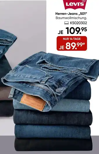 Galeria LEVI'S Herren-Jeans „501" Angebot