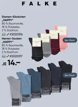 Galeria FALKE Damen-Söckchen ,,HAPPY" Angebot