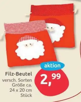 Budni Filz Beutel Angebot