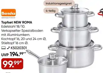 Galeria Berndes Topfset NEW ROMA Angebot