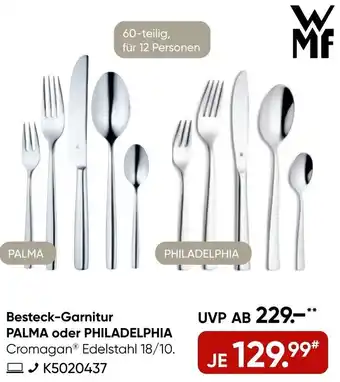 Galeria WMF Besteck-Garnitur PALMA oder PHILADELPHIA Angebot