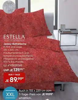 Galeria ESTELLA Jersey-Bettwäsche Angebot