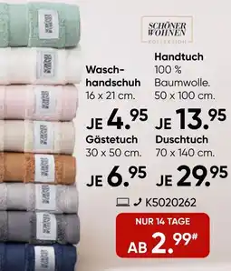 Galeria SCHÖNER WOHNEN Waschhandschuh Angebot