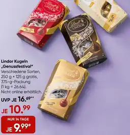 Galeria Lindt Lindor Kugeln „Genussfestival" Angebot