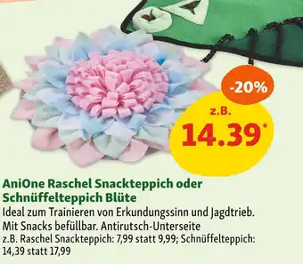 Fressnapf Anione raschel snackteppich oder schnüffelteppich blüte Angebot