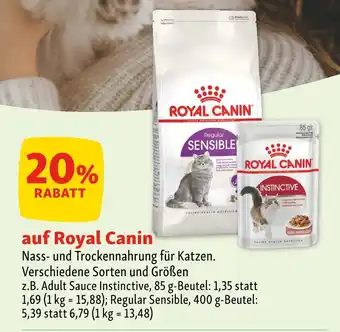 Fressnapf Royal canin adult sauce instinctive oder regular sensible Angebot