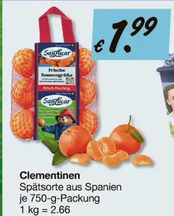 V Markt Sanlucar clementinen Angebot