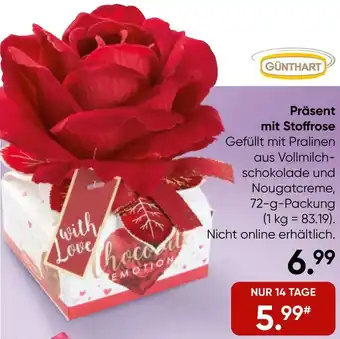 Galeria GÜNTHART Präsent mit Stoffrose Angebot