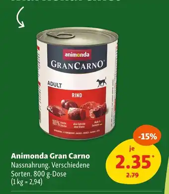 Fressnapf Animonda gran carno Angebot