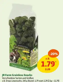 Fressnapf Jr farm grainless snacks Angebot