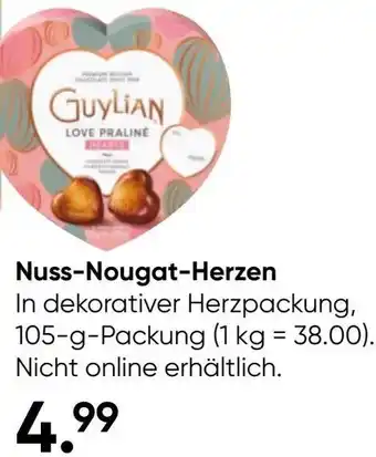 Galeria Guylian Nuss-Nougat-Herzen Angebot