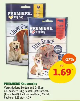 Fressnapf Premiere kausnacks Angebot