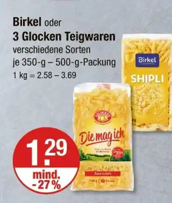 V Markt Birkel 3 glocken teigwaren Angebot