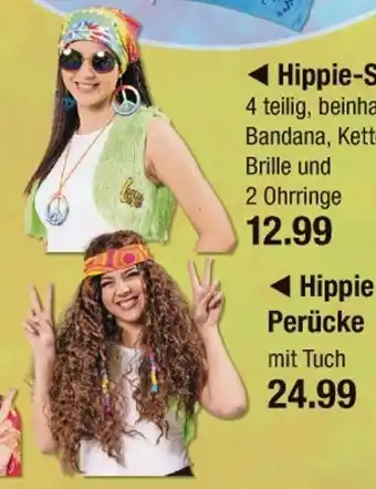 V Markt Hippie-set oder hippie perücke Angebot