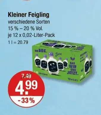 V Markt Kleiner feigling feigenlikör Angebot