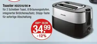 V Markt Philips toaster hd2516/90 Angebot