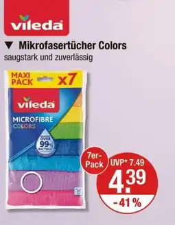 V Markt Vileda mikrofasertücher colors Angebot