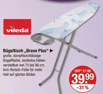 V Markt Vileda bügeltisch bravo plus Angebot