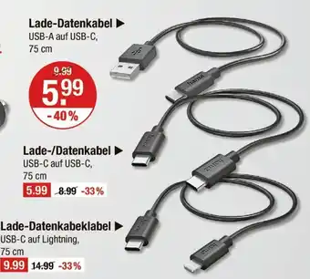 V Markt Hama lade-datenkabel oder lade-datenkabelkabel Angebot