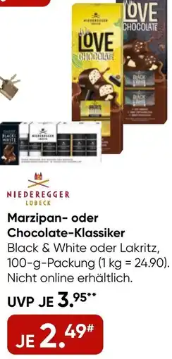 Galeria NIEDEREGGER LUBECK Marzipan oder Chocolate-Klassiker Angebot