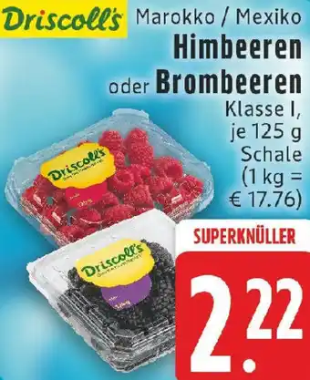 Edeka Driscoll's Himbeeren oder Brombeeren Angebot