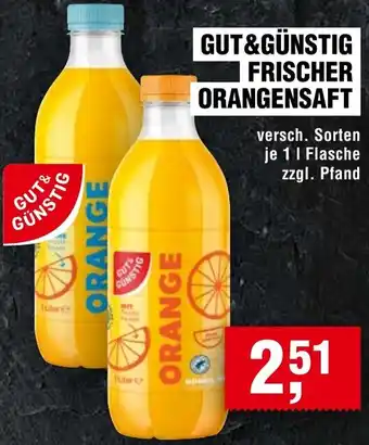 EDEKA Foodservice Gut&günstig frischer orangensaft Angebot