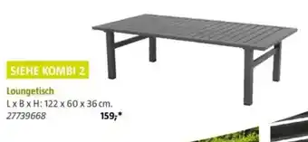 Bauhaus Loungetisch 'Maja' Angebot