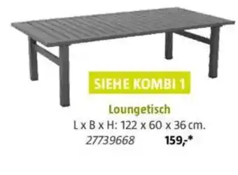 Bauhaus Loungetisch Angebot