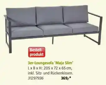 Bauhaus 3er-Loungesofa 'Maja Slim' Angebot