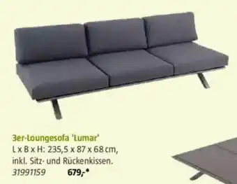 Bauhaus 3er-Loungesofa 'Lumar' Angebot