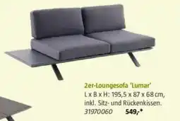 Bauhaus 2er-Loungesofa 'Lumar' Angebot