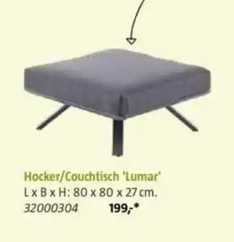 Bauhaus Hocker/Couchtisch 'Lumar' Angebot