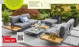 Bauhaus Beispiel- Kombi 2: 2x 2er-Loungesofa mit Hocker/Couchtisch, Couchtisch und 3x Tablett Angebot