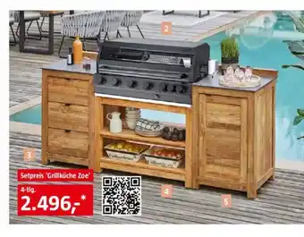 Bauhaus Setpreis 'Grillküche Zoe' 4-tlg. Angebot