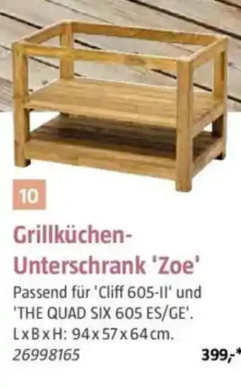 Bauhaus Grillküchen- Unterschrank 'Zoe' Angebot