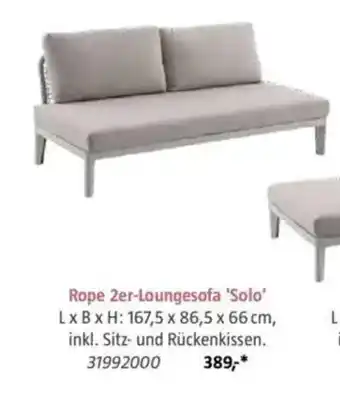 Bauhaus Rope 2er-Loungesofa 'Solo' Angebot