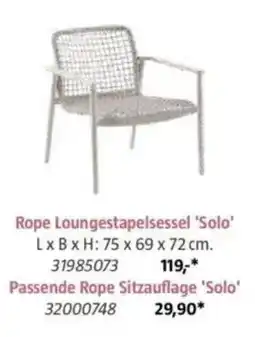 Bauhaus Rope Loungestapelsessel 'Solo' Angebot